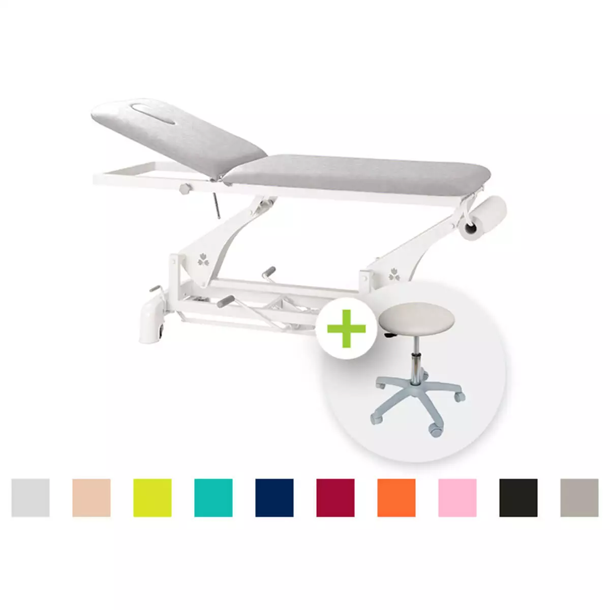  Height adjustable treatment table