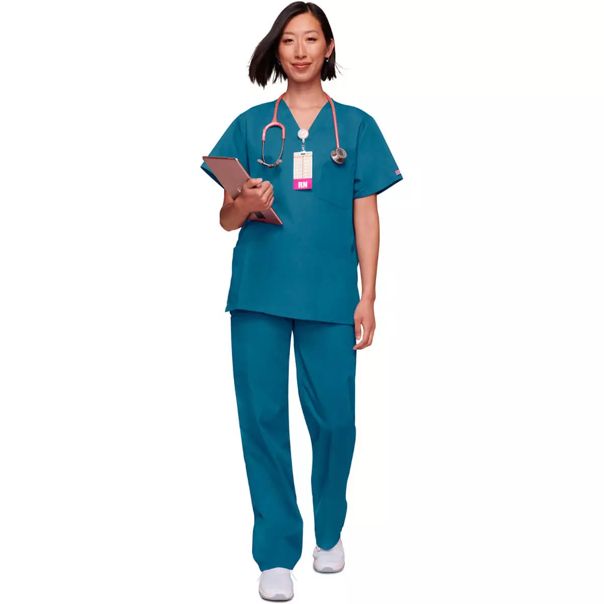 Workwear Originals unisex scrub top with 3 pockets Workwear Originals unisex scrub top with 3 pockets