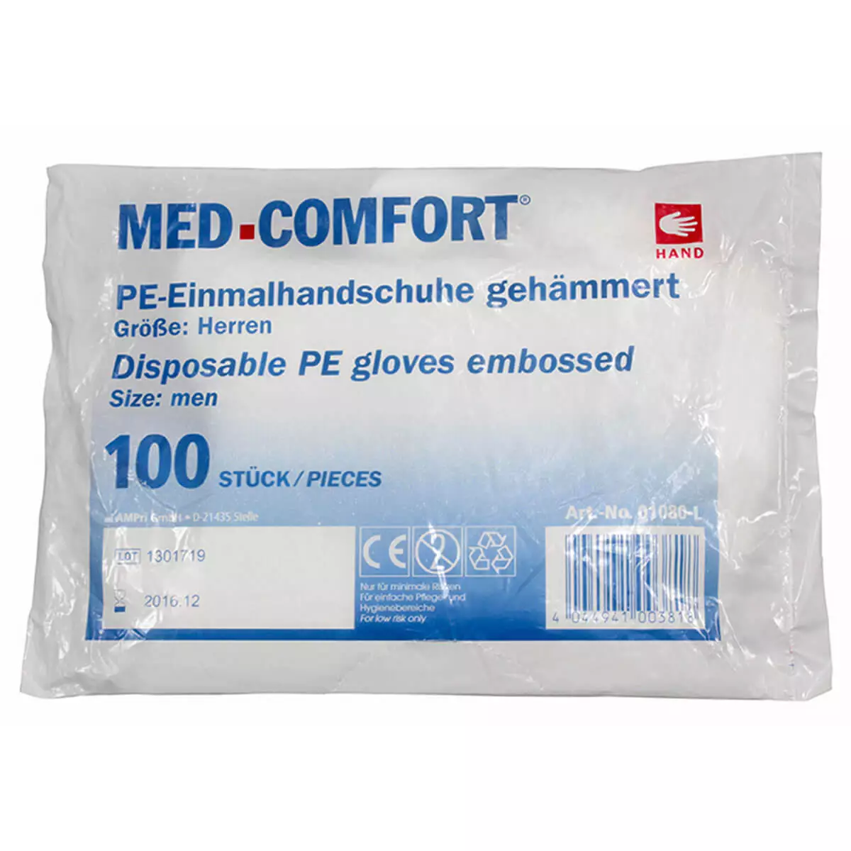  Med-Comfort PE gloves