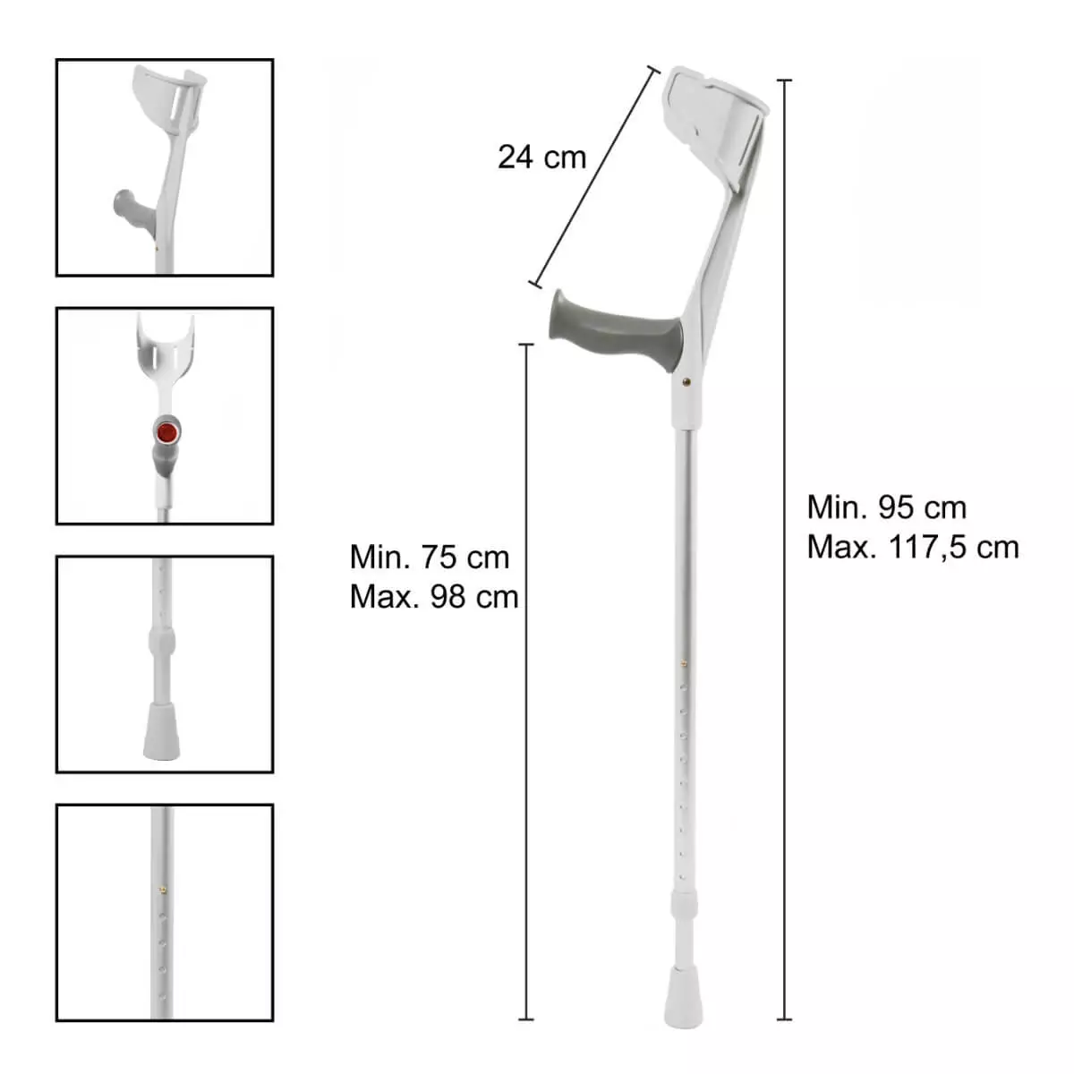  REBOTEC MAGIC-SOFT forearm crutch