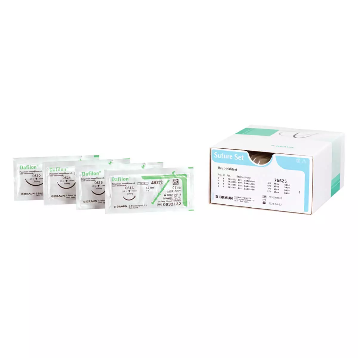  Dafilon skin suture set