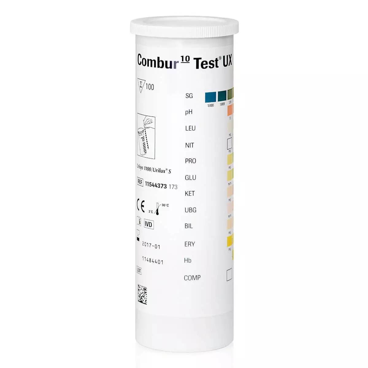  Combur 10-Test UX urine test strips for Urisys 1100