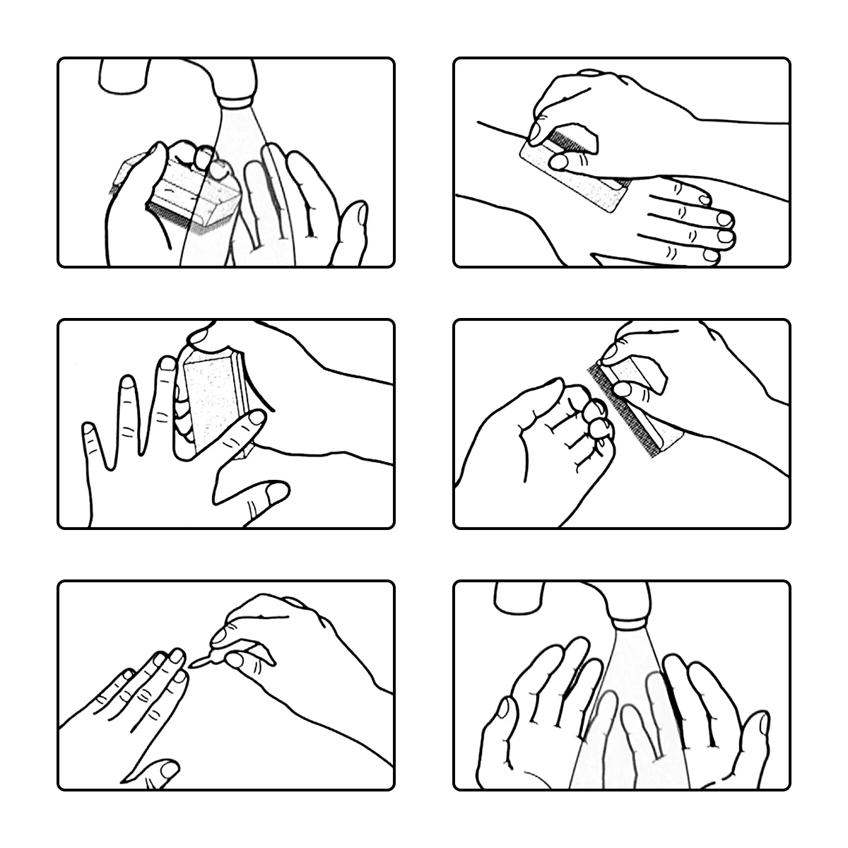  Disposable hand washing brush