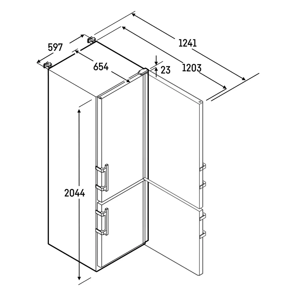 SCFvh 4002 / 4032 Perfection fridge-freezer combination SCFvh 4002 / 4032 Perfection fridge-freezer combination