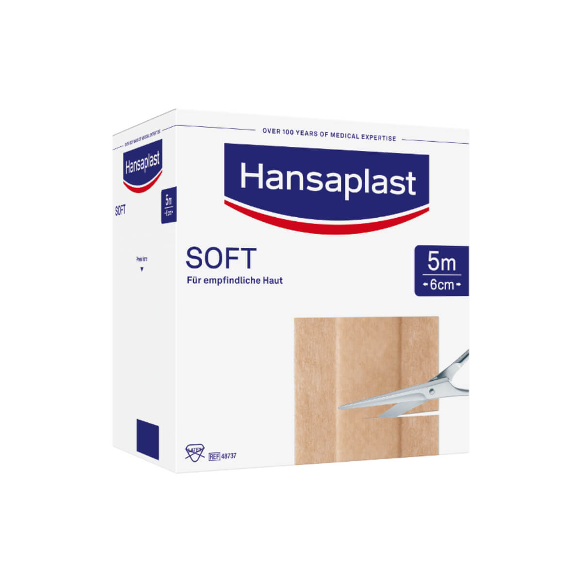 Buy Hansaplast Soft plaster 5 m x 6 cm online