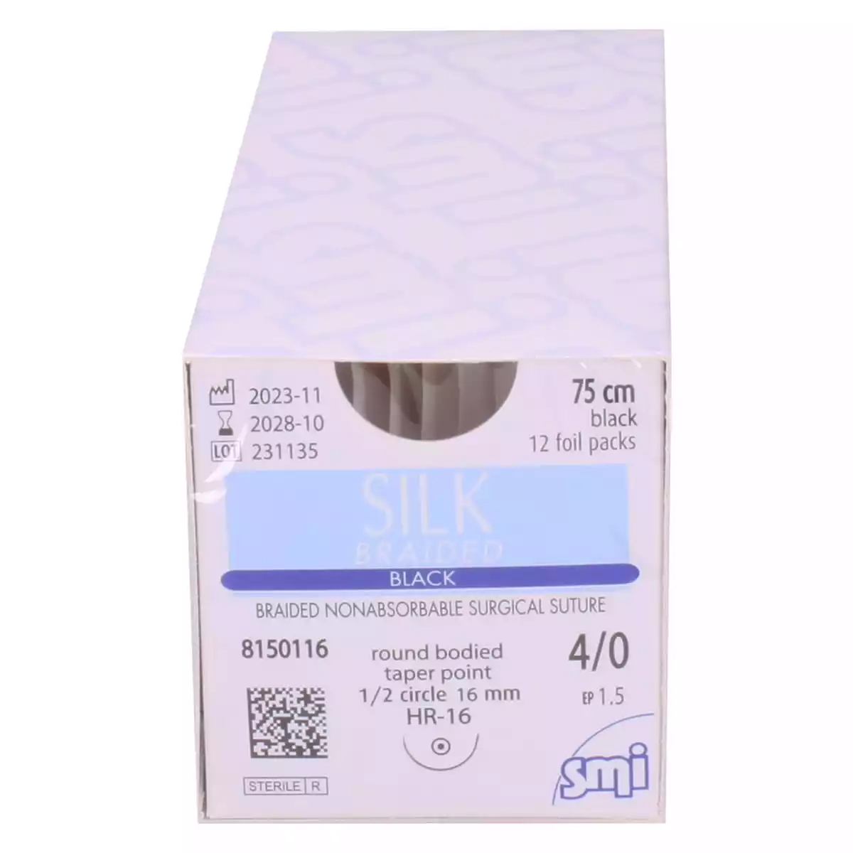 Silk Braided Black suture material Silk Braided Black suture material