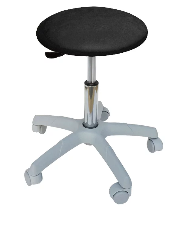  Roller stool with light gray base