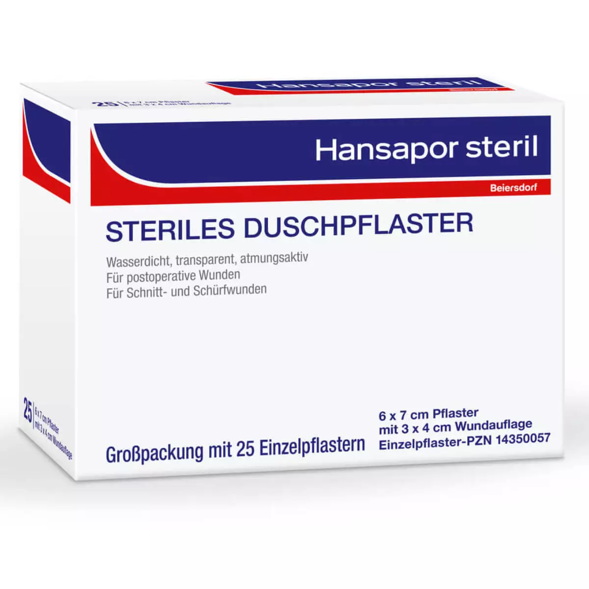  Sterile shower plaster