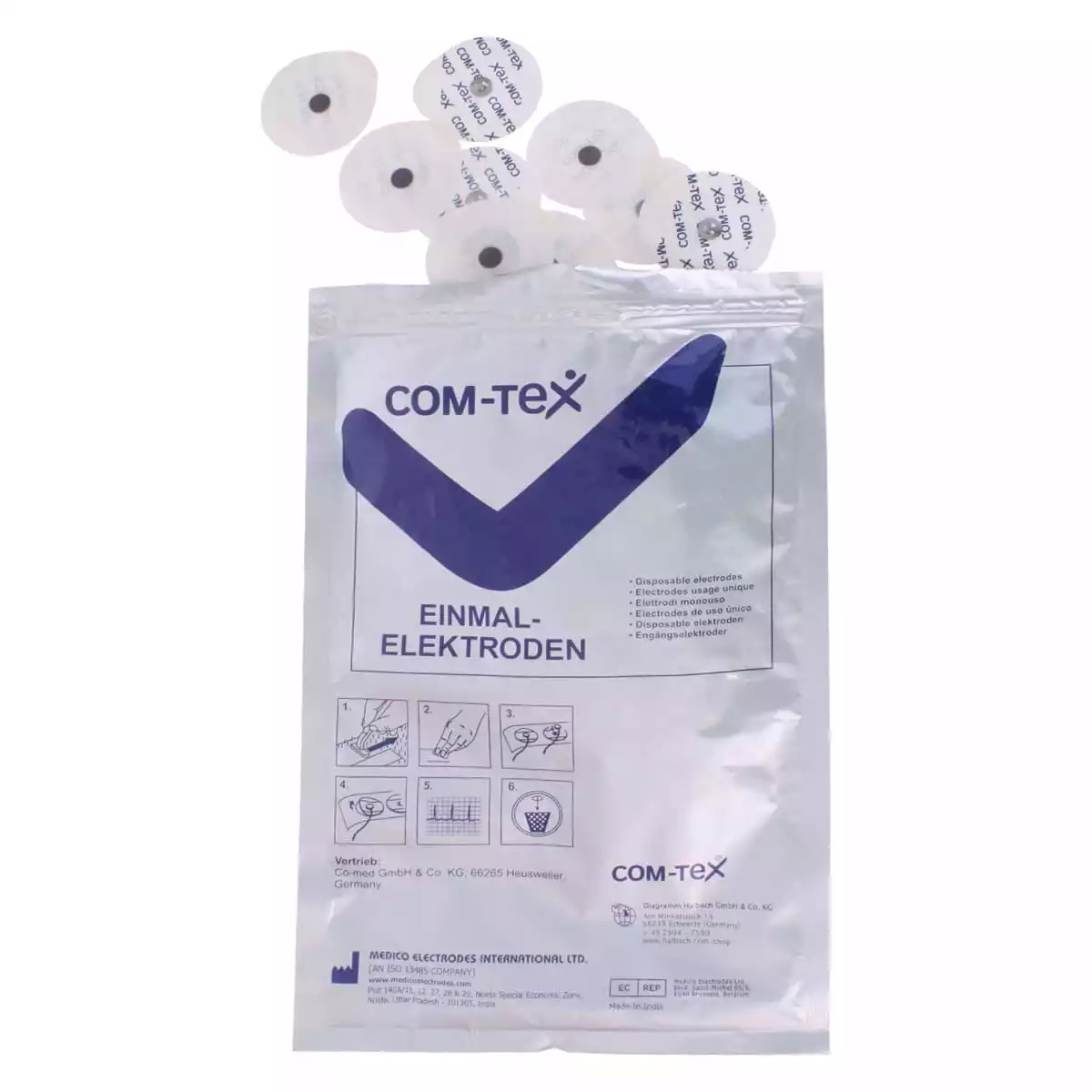  Single-use adhesive electrodes