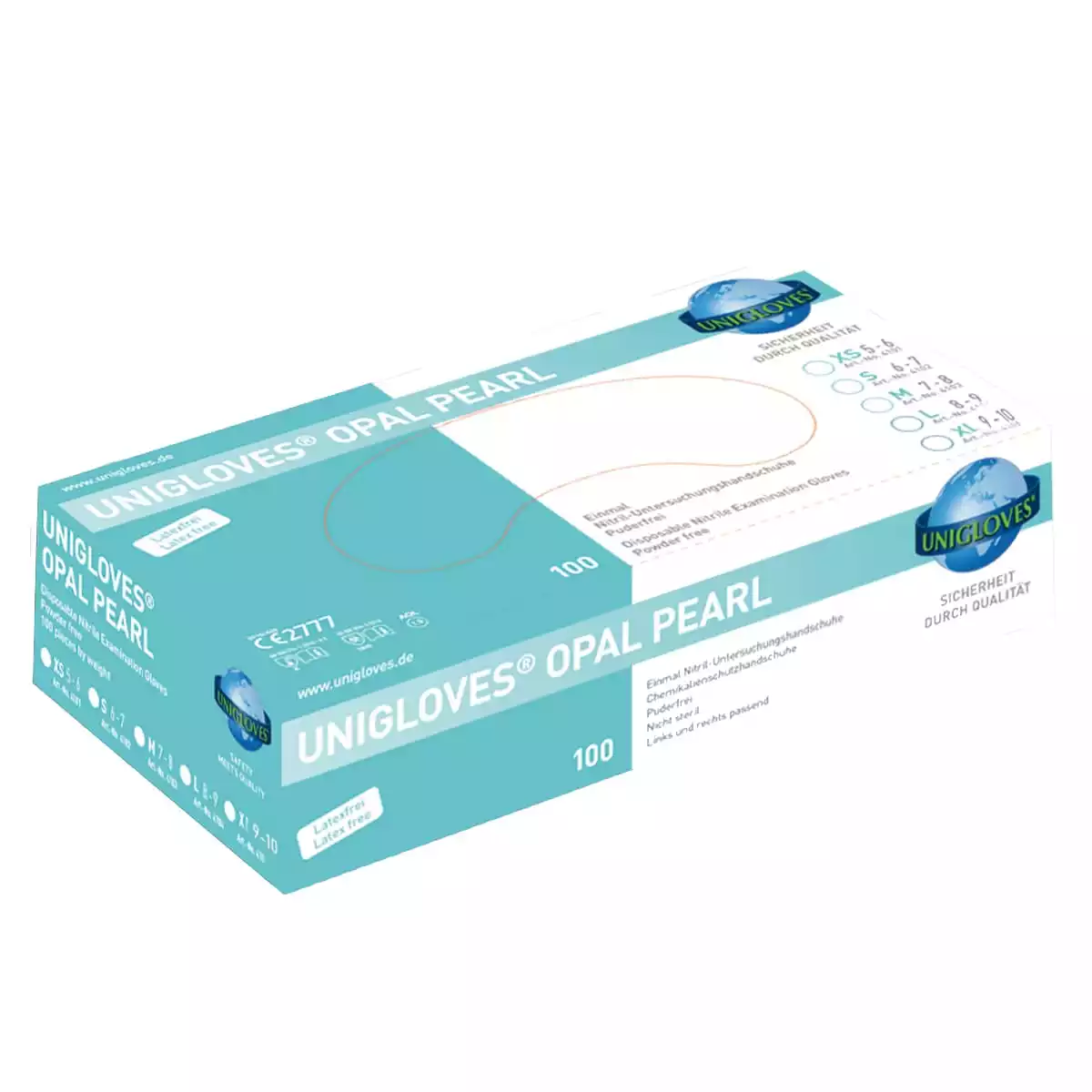 Pearl powder-free nitrile gloves Pearl powder-free nitrile gloves