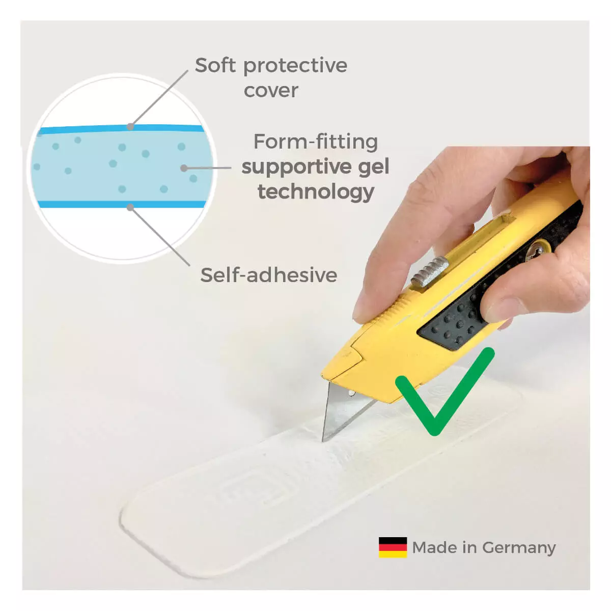  MyGelbow Gel Crutch Pad
