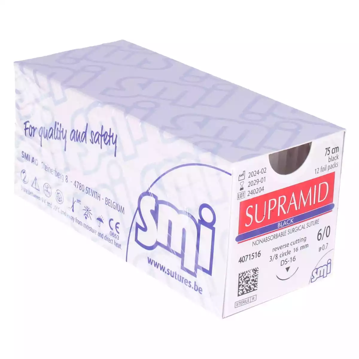  Supramid Black Suture Material
