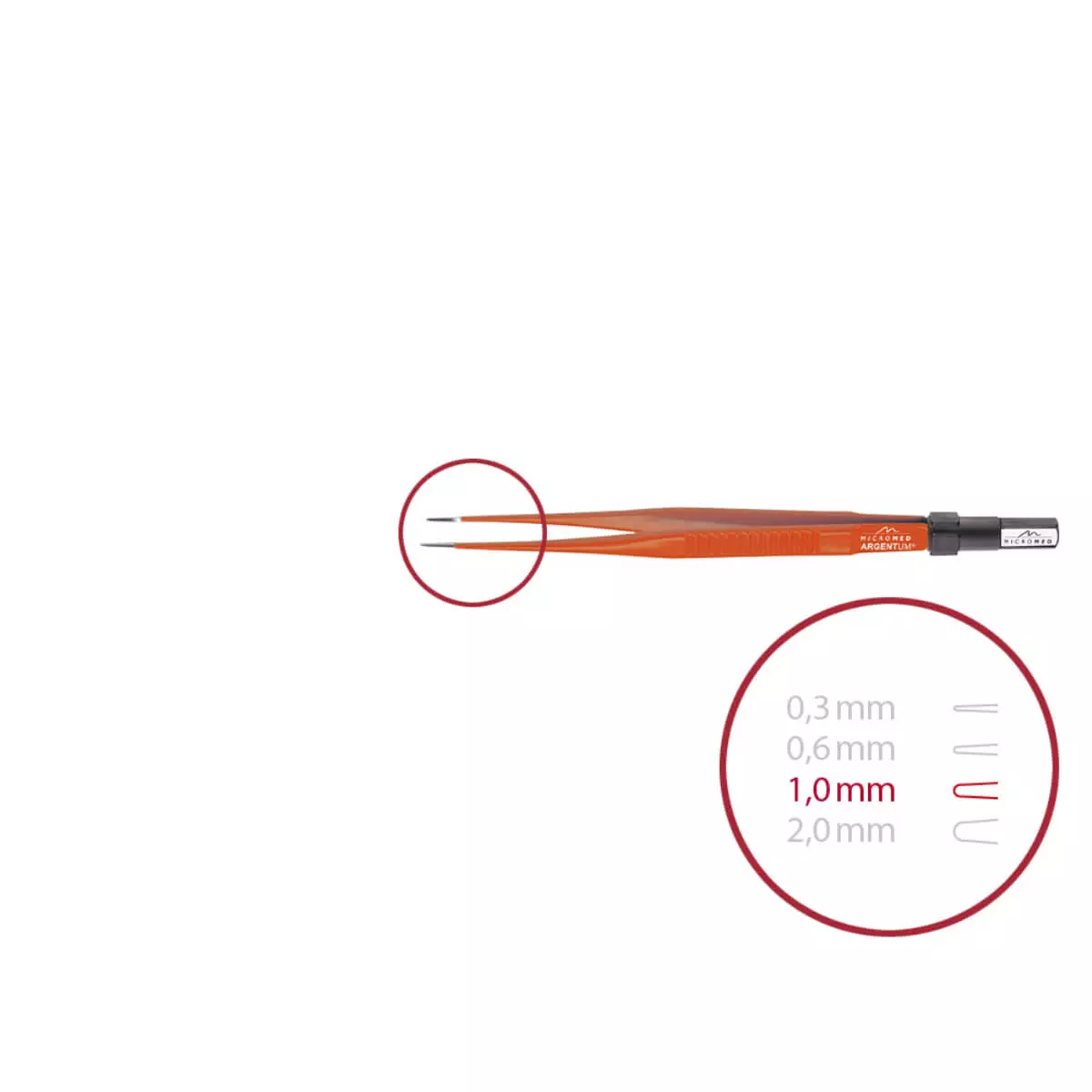  ARGENTUM Non-Stick bipolar forceps