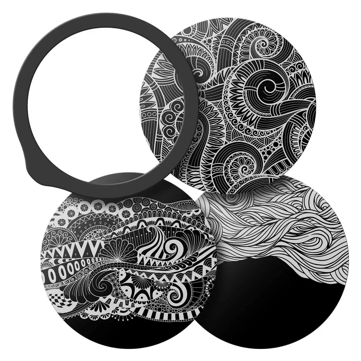  Engraved aluminum membrane set “Drums”