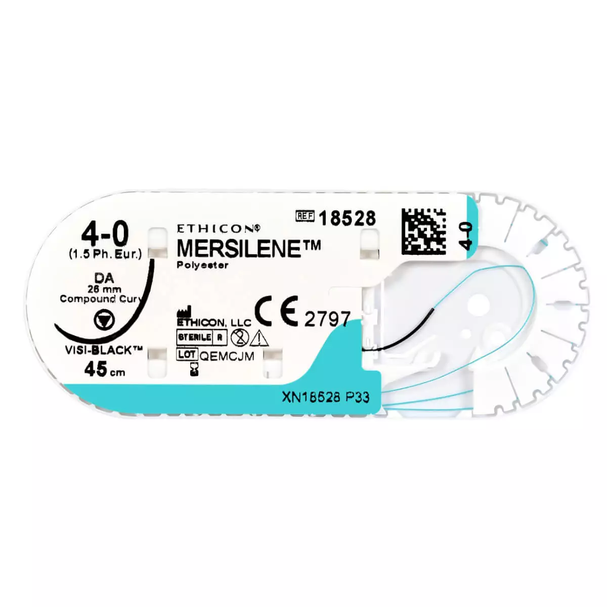  MERSILENE (polyester) suture material