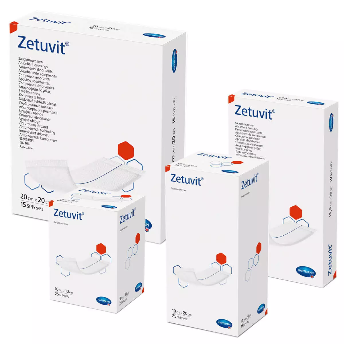  Zetuvit absorbent dressings sterile