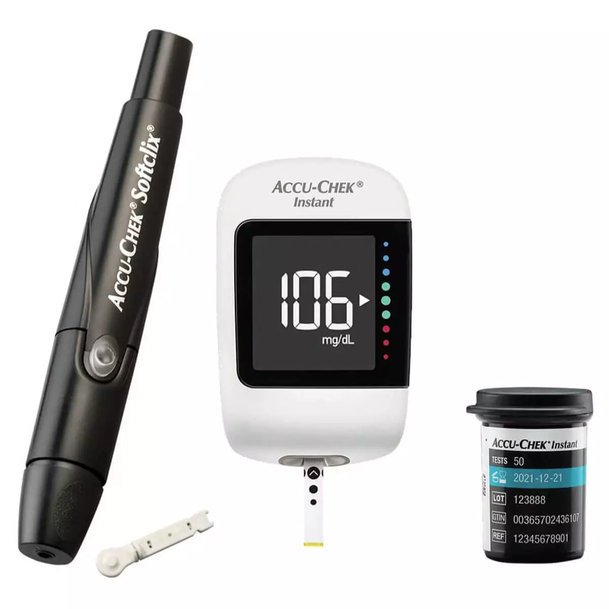  Accu-Chek Instant Blood Glucose Meter Set