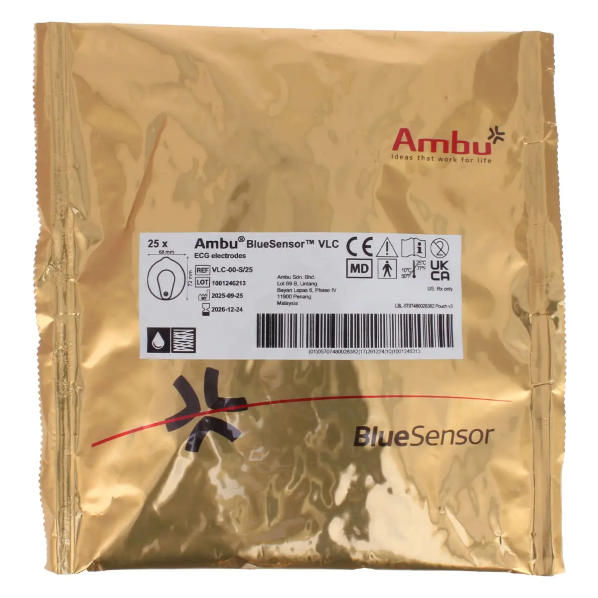 BlueSensor VLC-00-S/25 disposable ECG electrodes BlueSensor VLC-00-S/25 disposable ECG electrodes