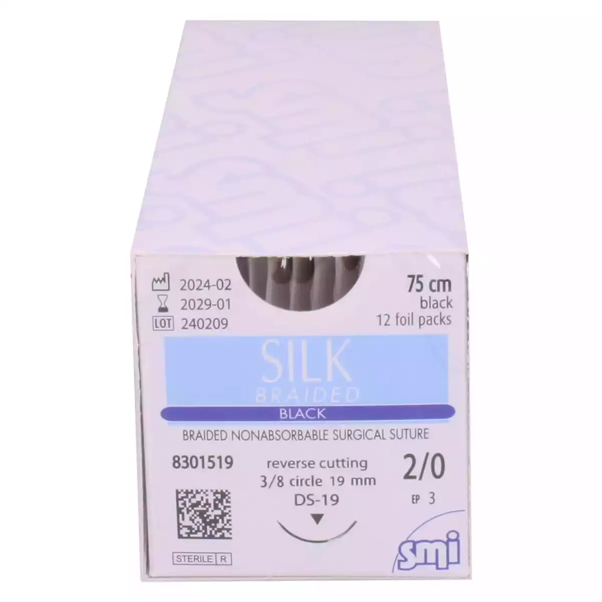  Silk Braided Black suture material