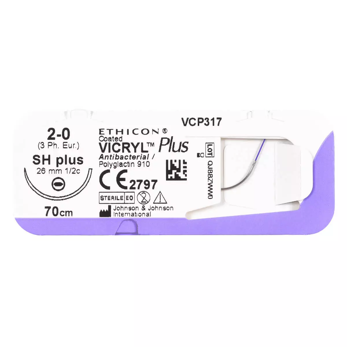  VICRYL Plus (Polyglactin 910) suture material