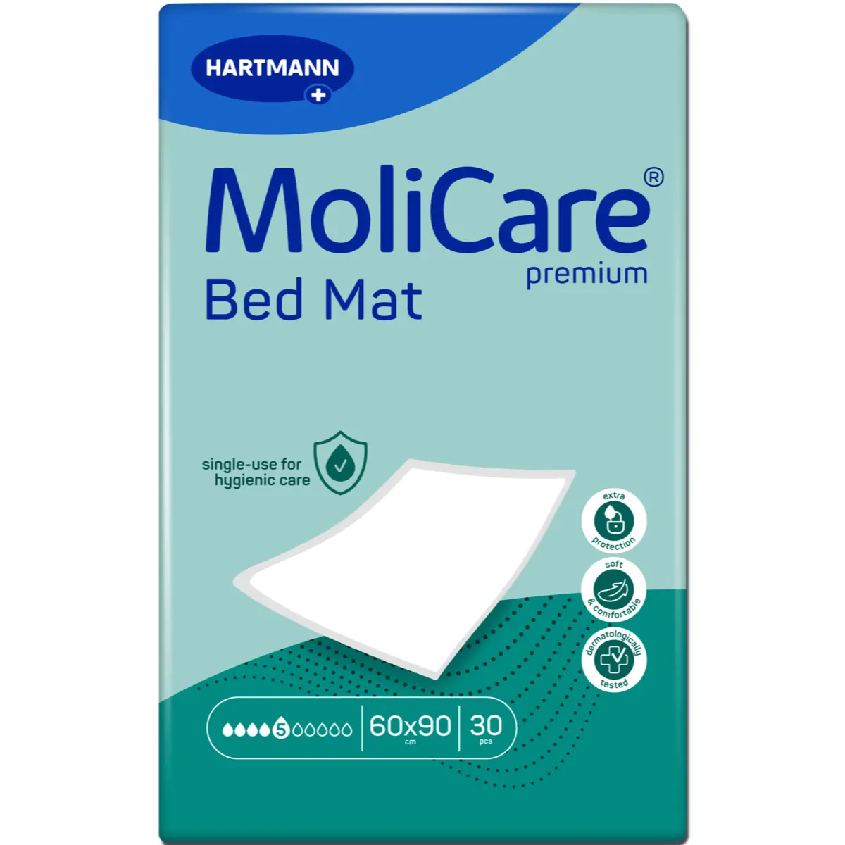 MoliCare Bed Mat Eco bed protection pads – 5‑drop absorbency MoliCare Bed Mat Eco bed protection pads – 5‑drop absorbency