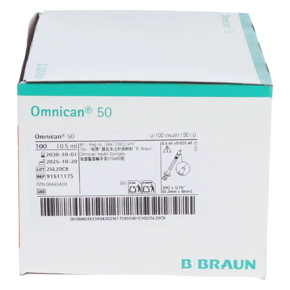 Omnican 50 Syringe for U-100 Insulin Omnican 50 Syringe for U-100 Insulin