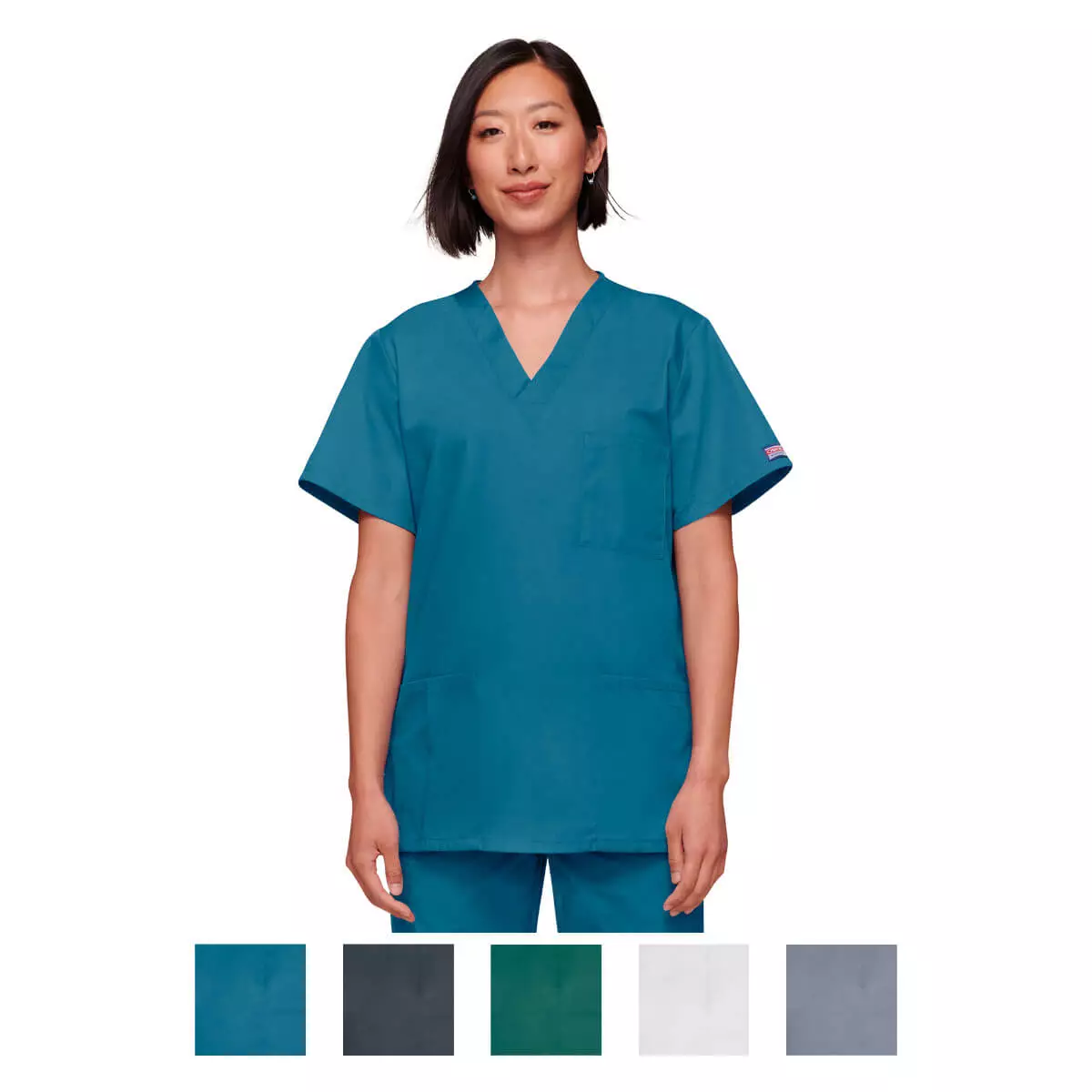 Workwear Originals unisex scrub top with 3 pockets