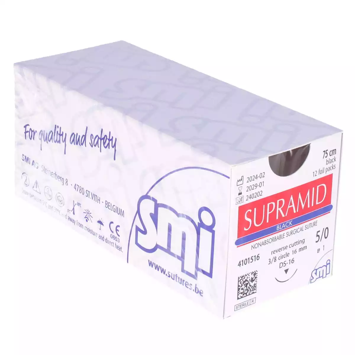  Supramid Black Suture Material