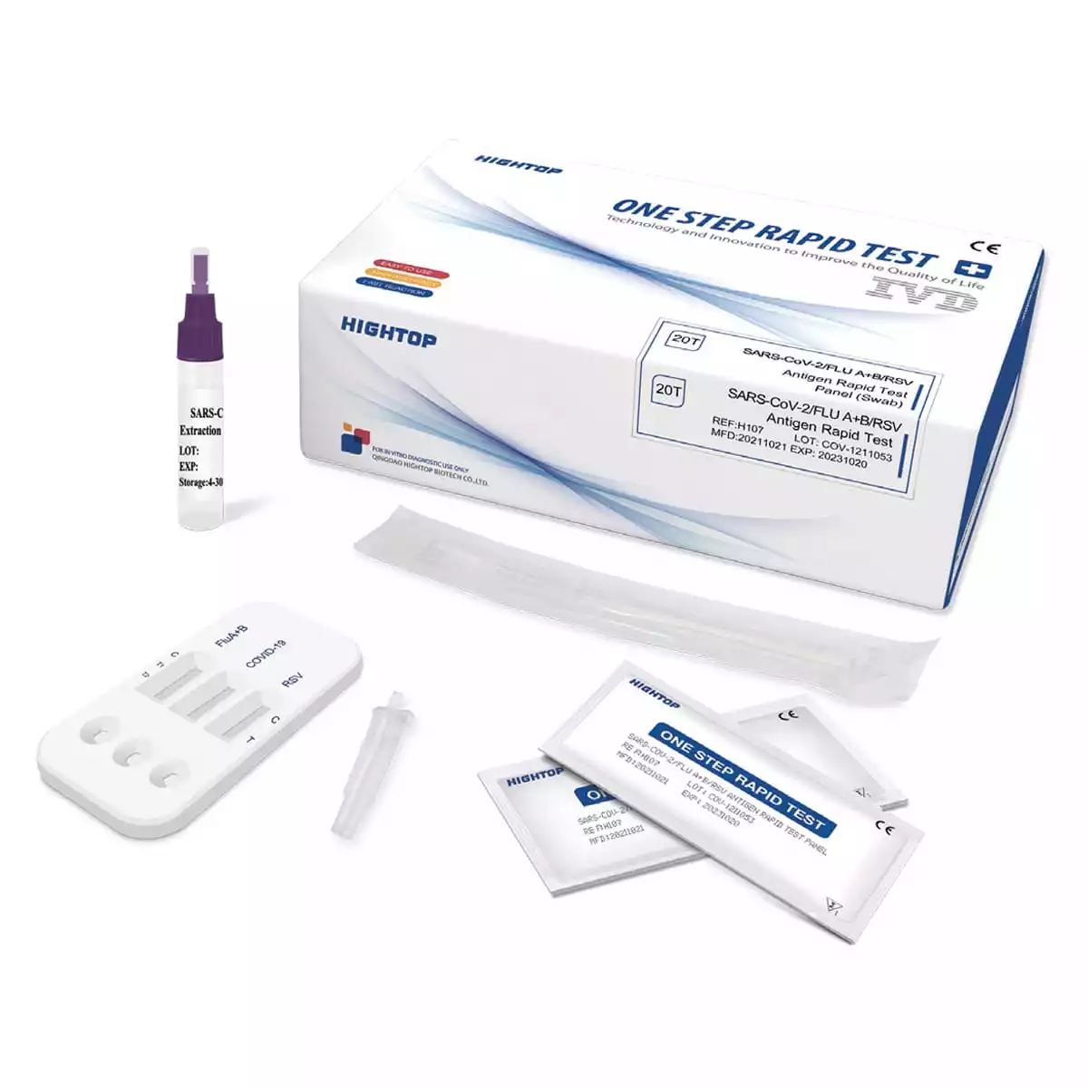  RSV & Influenza A/B + Corona 4-in-1 Rapid Antigen Test
