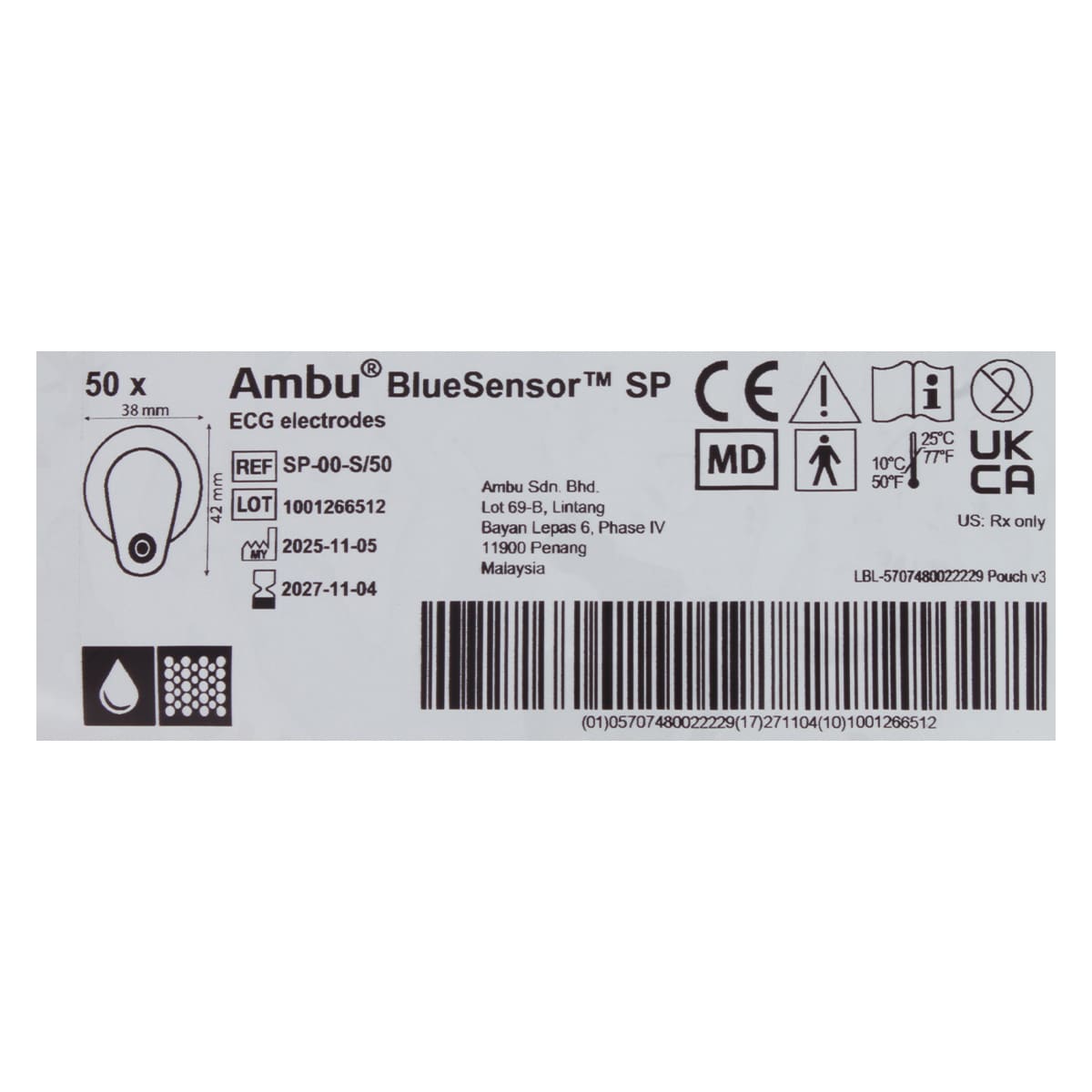 Ambu BlueSensor SP-00-S/50 Einweg-EKG-Elektroden online kaufen