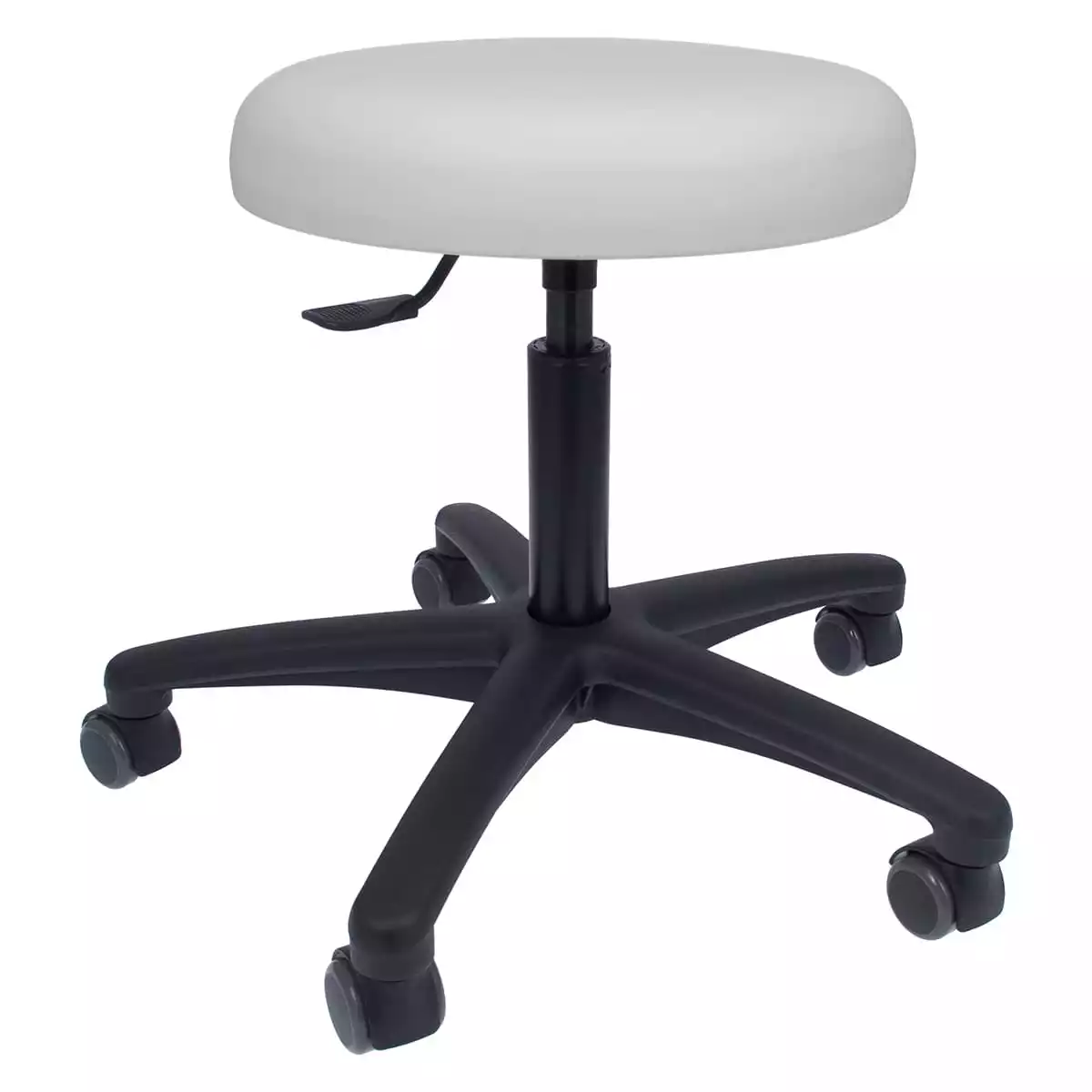  Swivel roll stool with plastic base