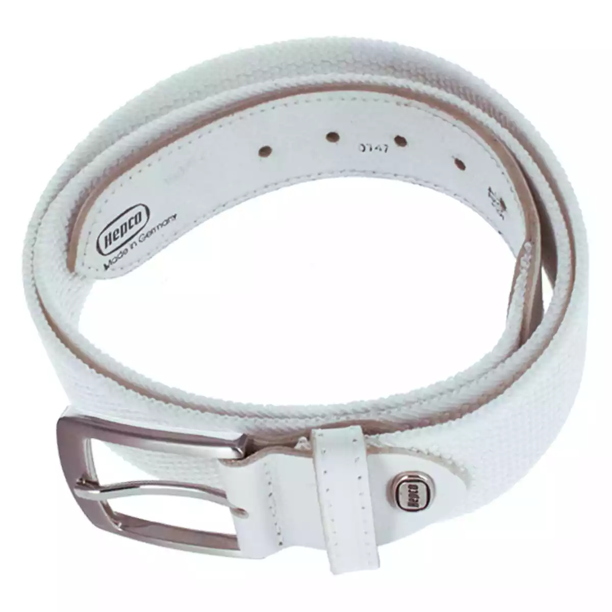 Elasticband belt with full-grain cowhide leather flaps  Elasticband belt with full-grain cowhide leather flaps
