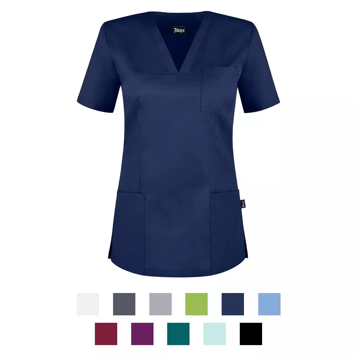  Ladies’ scrub top Roma with V-neck
