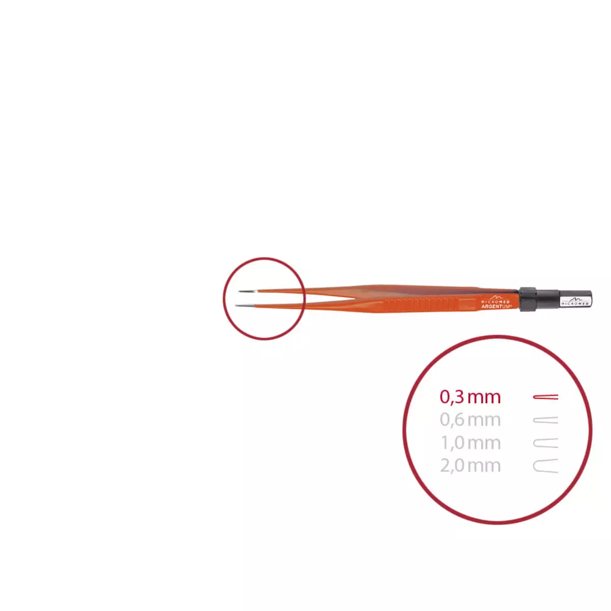  ARGENTUM Non-Stick bipolar forceps