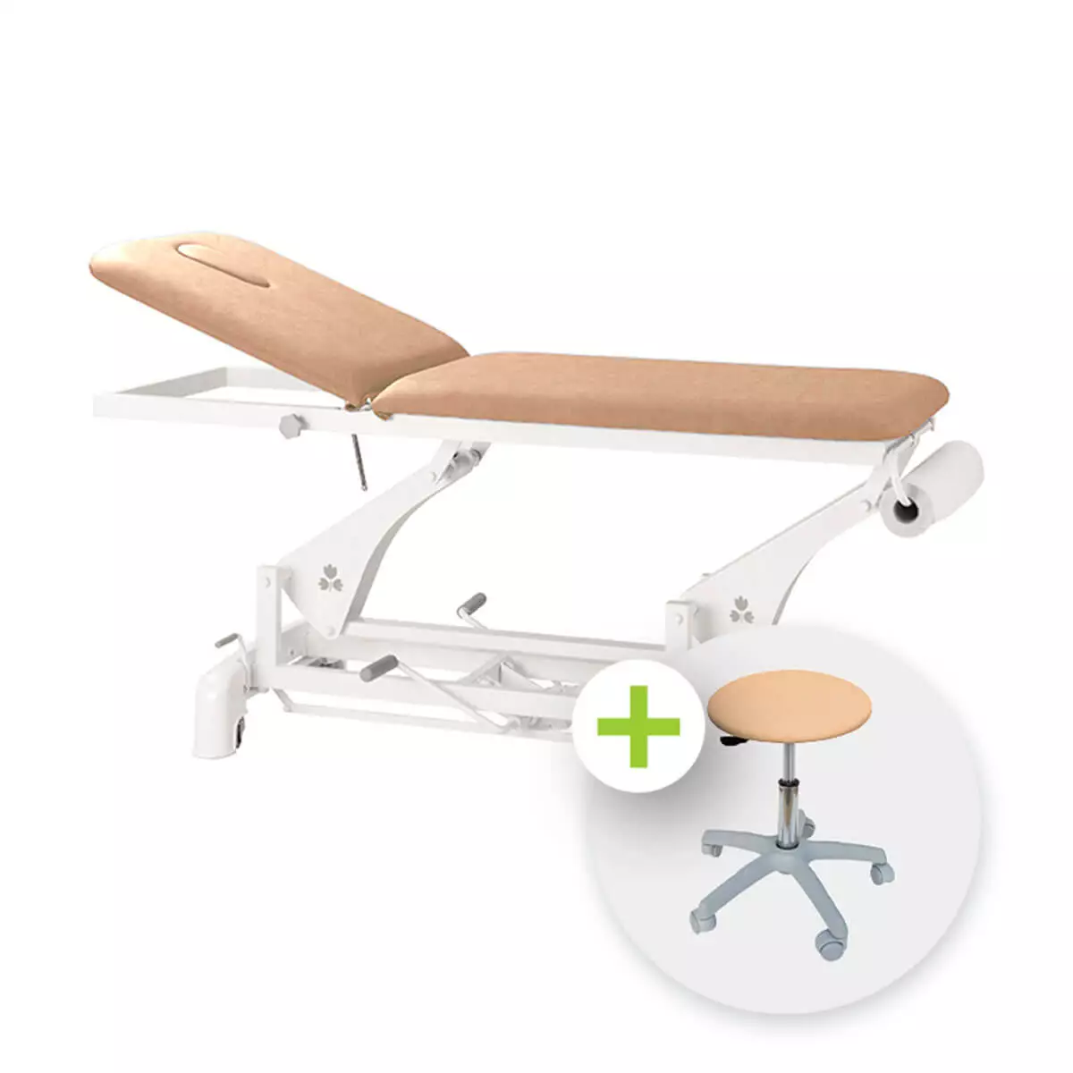 Buy Ecopostural Height adjustable treatment table Hydraulic, Creme online