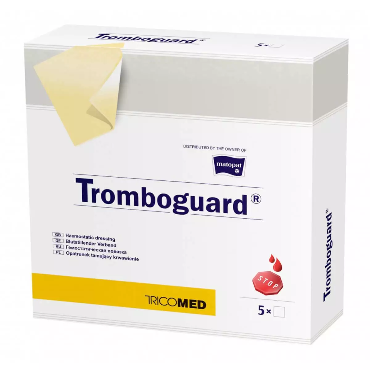  Tromboguard haemostatic dressing