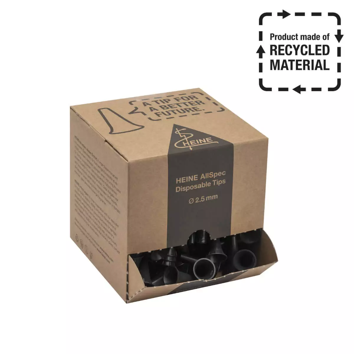  HEINE AllSpec EcoTips single-use ear specula made of recycled plastic