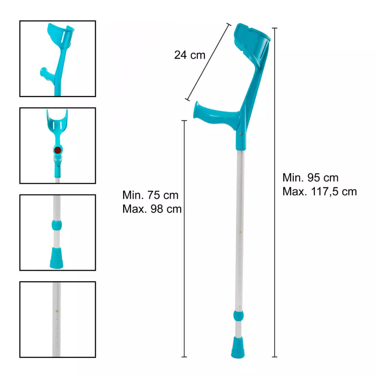 REBOTEC MAGIC-SOFT forearm crutch REBOTEC MAGIC-SOFT forearm crutch