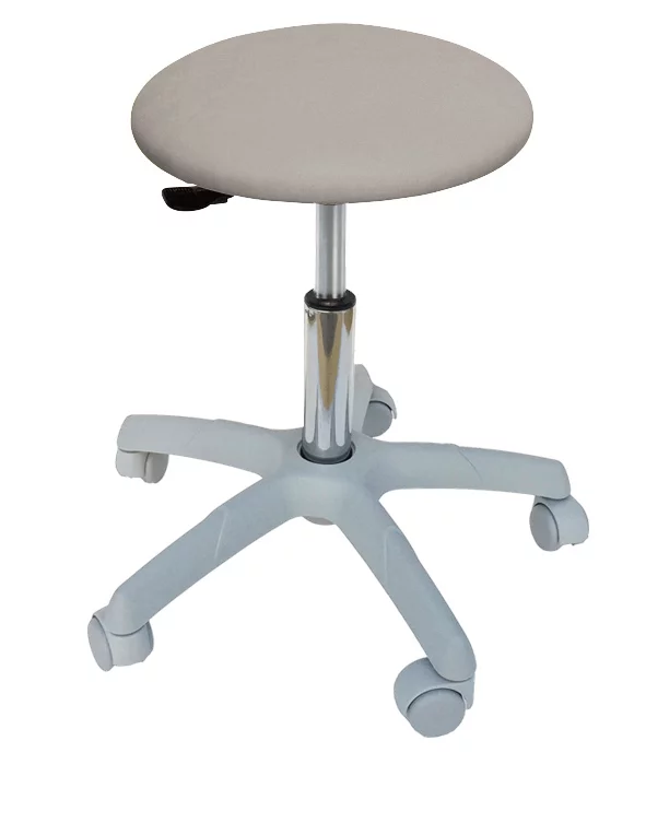 Roller stool with light gray base Roller stool with light gray base