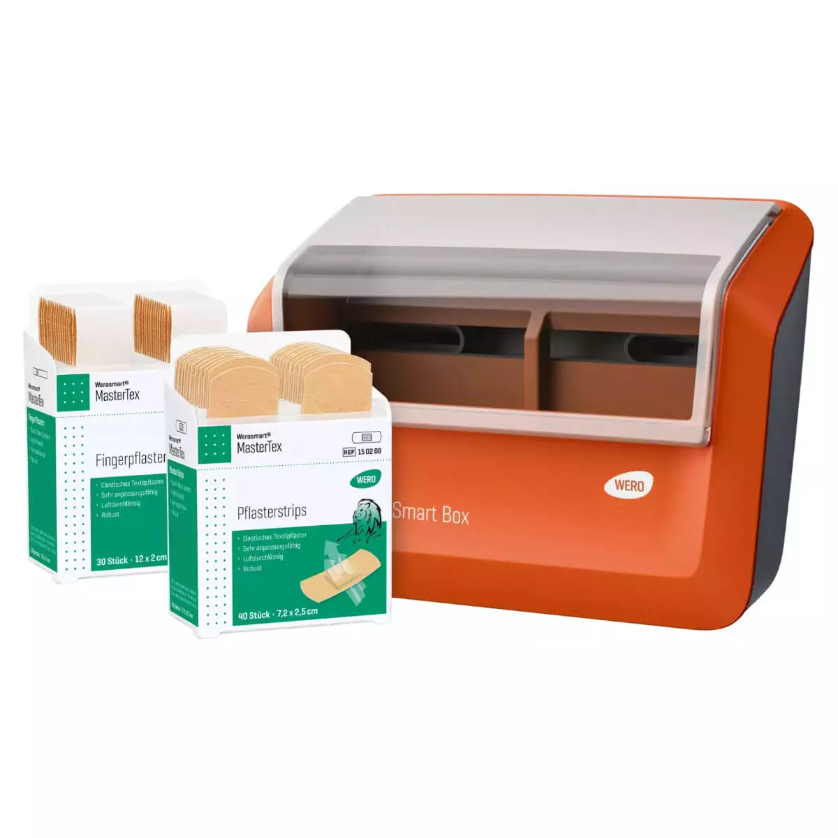 Smart Box pre-filled adhesive bandage dispenser Smart Box pre-filled adhesive bandage dispenser