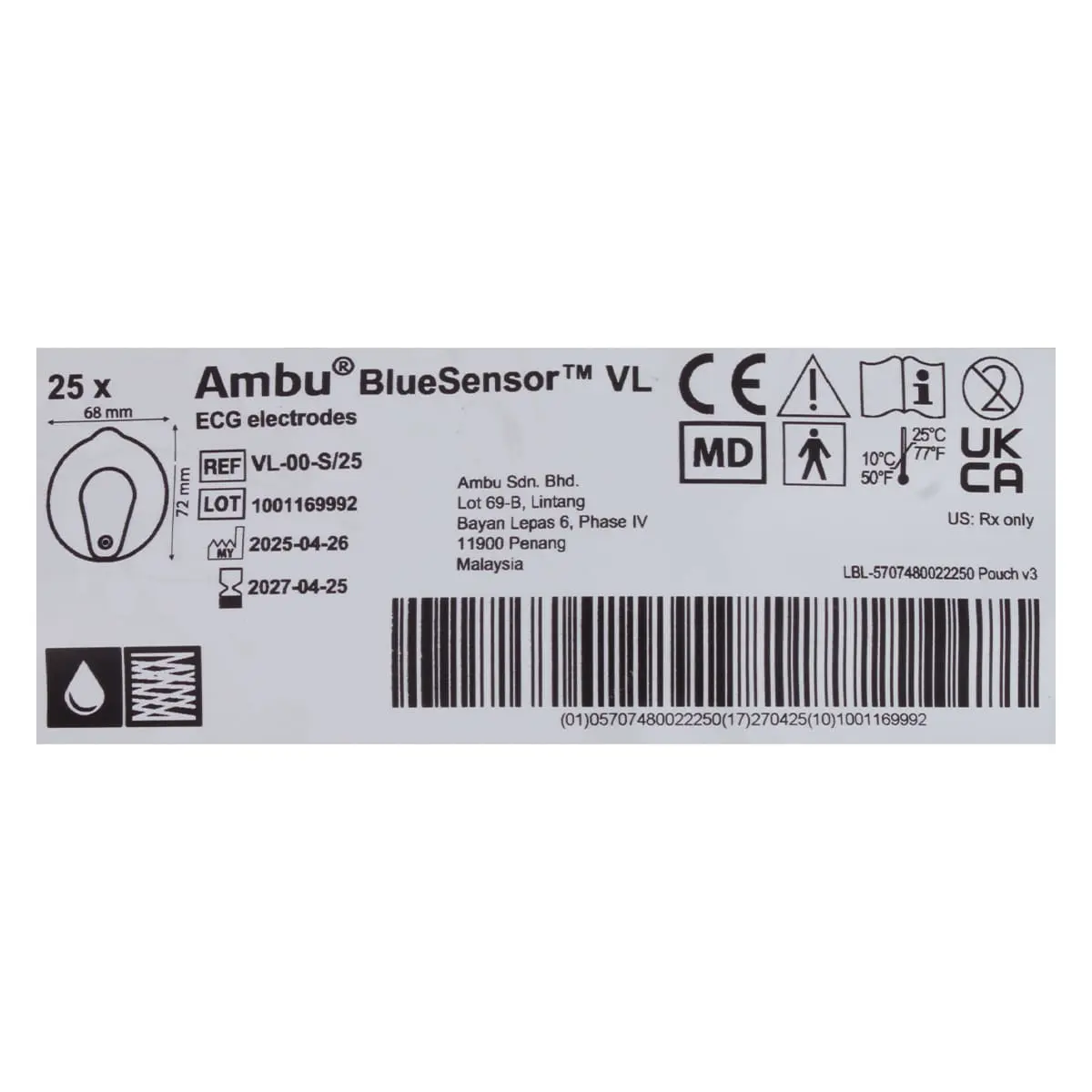 BlueSensor VL single-use electrodes BlueSensor VL single-use electrodes