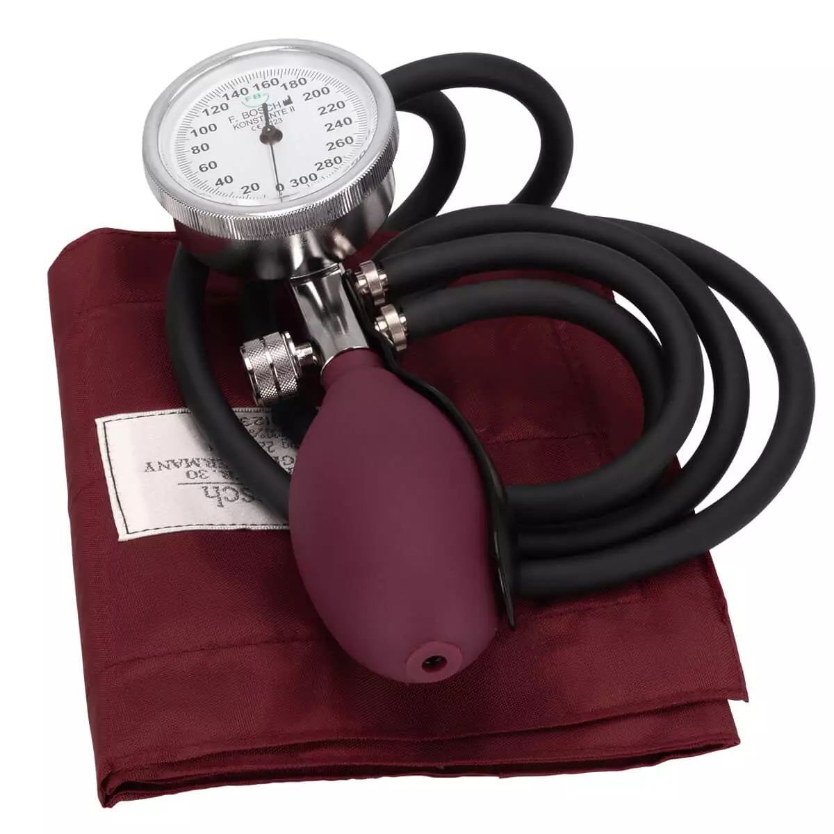  Set with blood pressure monitor and flat stethoscope