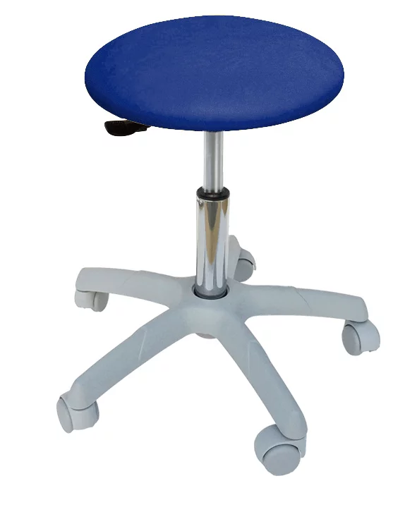  Roller stool with light gray base