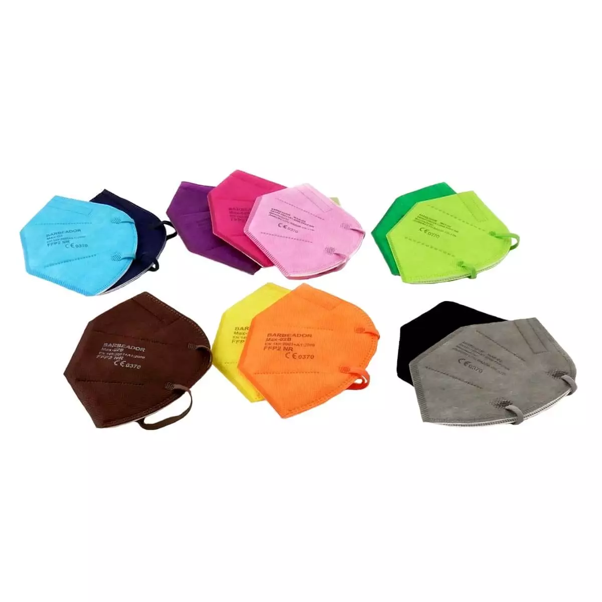  FFP2 respirator mask in different colors