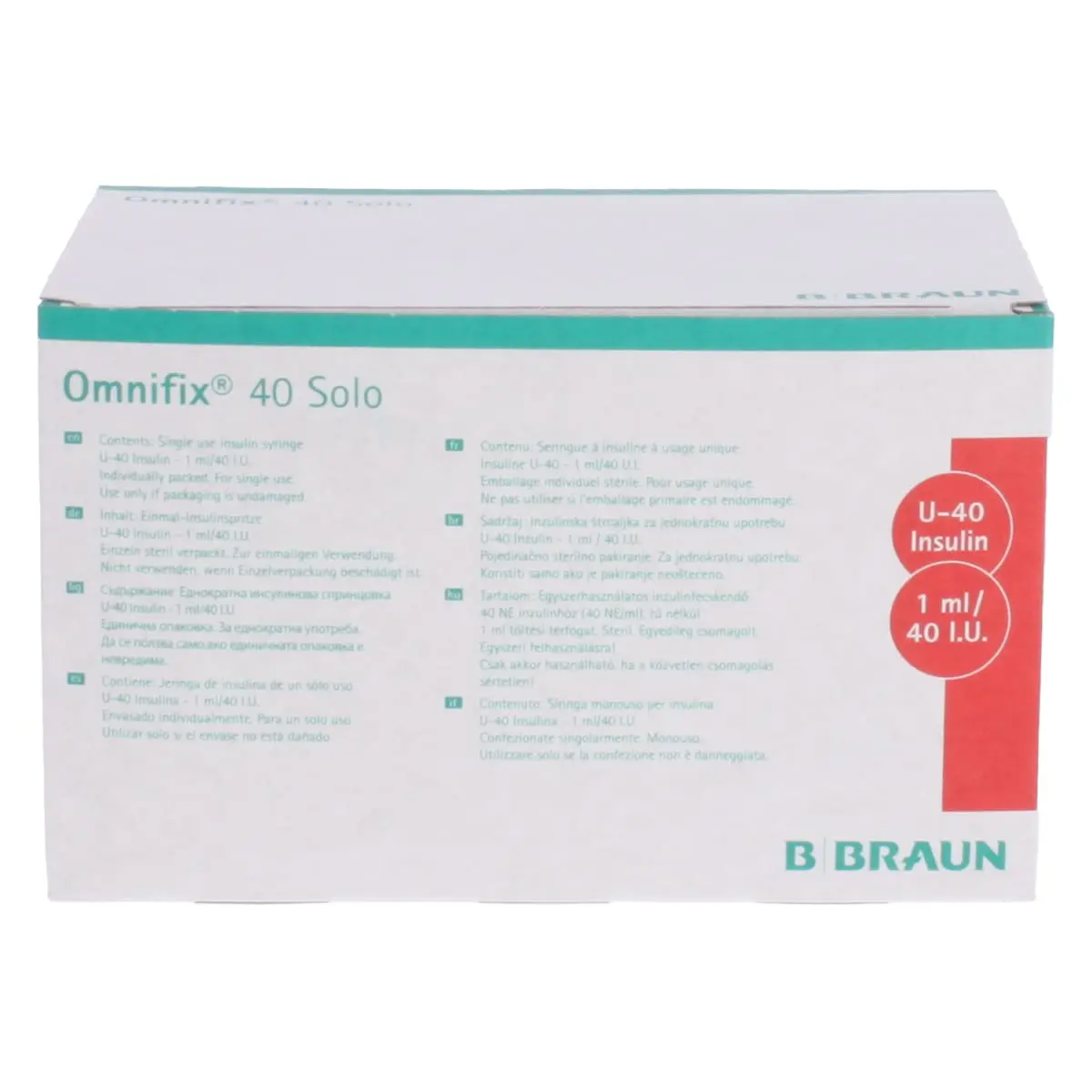 Omnifix insulin syringe Omnifix insulin syringe