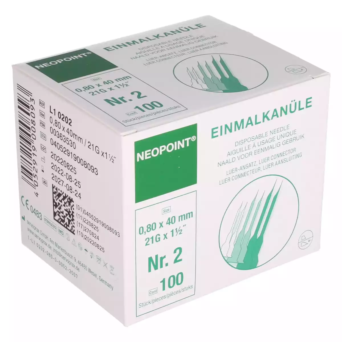  Neopoint single-use cannulas