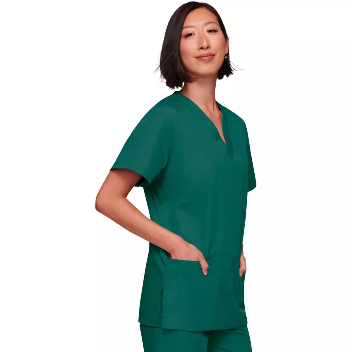  Workwear Originals unisex scrub top with 3 pockets