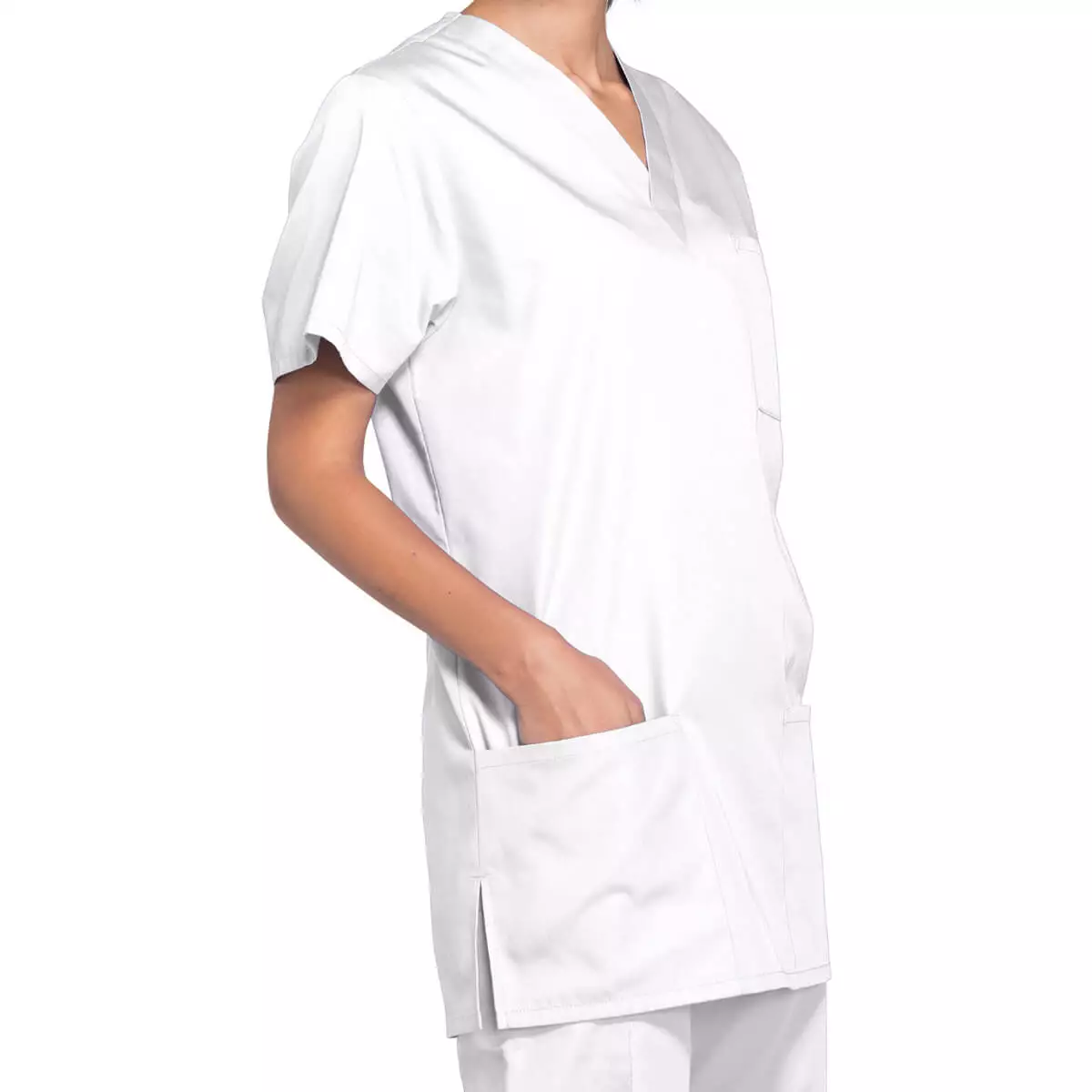 Workwear Originals unisex scrub top with 3 pockets Workwear Originals unisex scrub top with 3 pockets