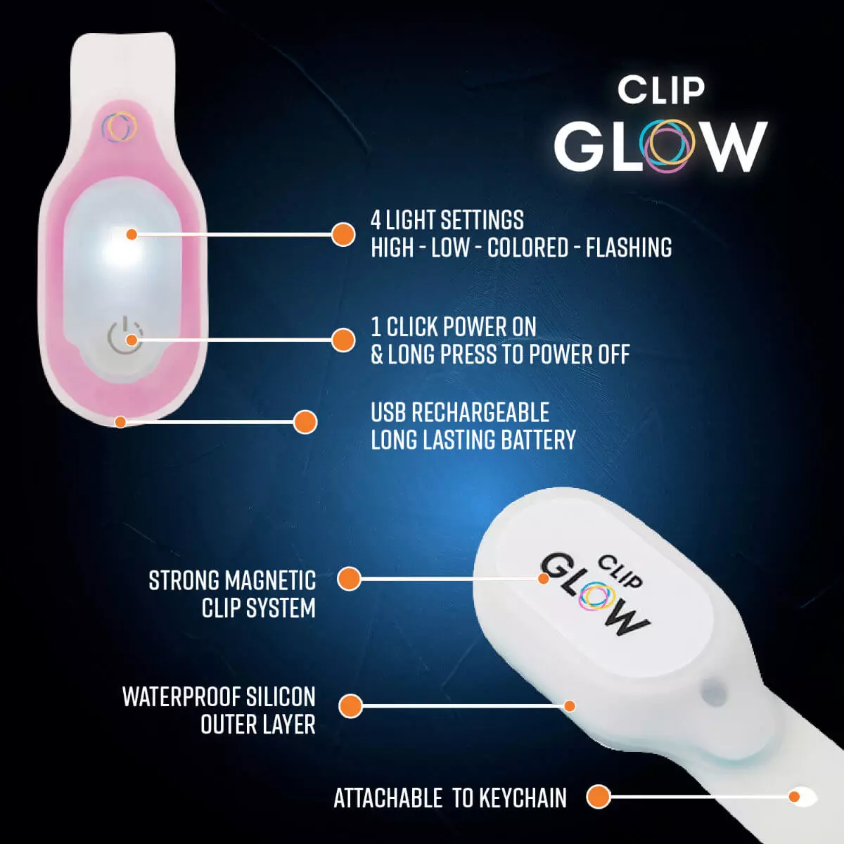  ClipGlow clip-on light