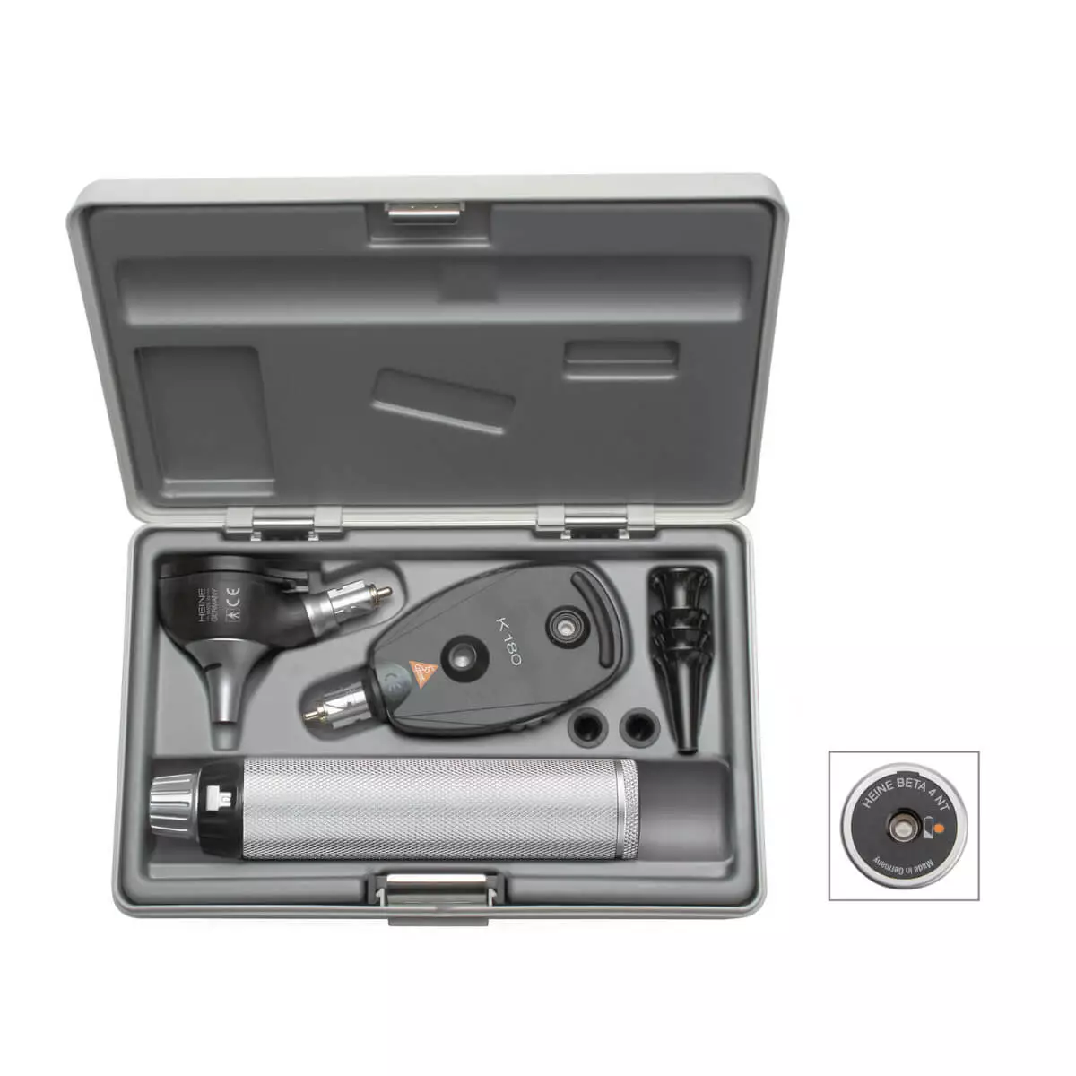  HEINE K180 FO otoscope and K180 ophthalmoscope set